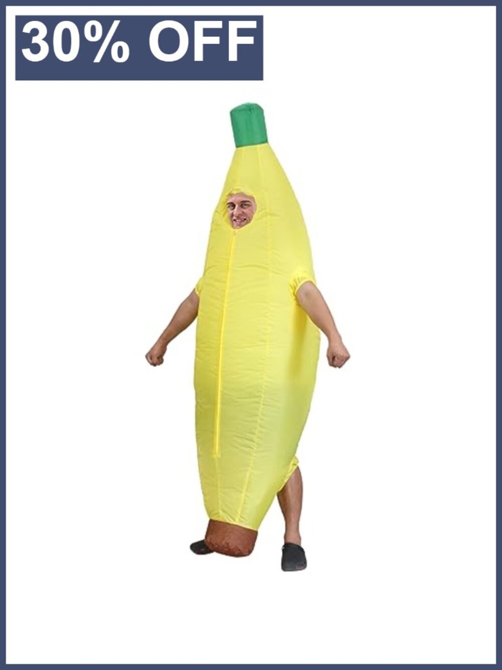 Adult Inflatable Banana Costume Blow Up Suit Halloween Party